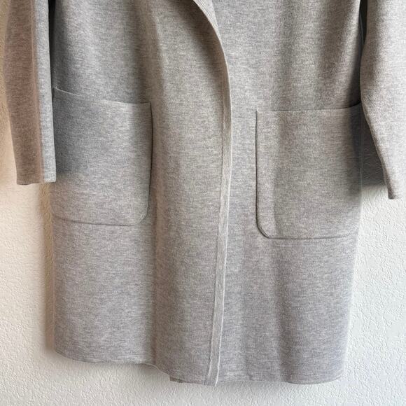 J.Crew Juliette Collarless Open Front Cardigan Sweater Blazer Duster Size Small - Picture 4 of 9